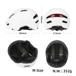 Čelada ULIP s sprednjo in zadnjo lučjo - bela barva - slika 10