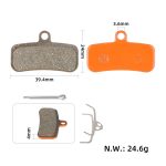 Keramične zavorne ploščice za 4 batne zavore, SHIMANO SAINT M810/M820, ZOOM - slika 2